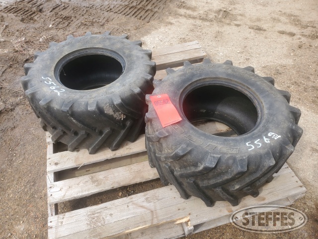 (2) Trencher tires